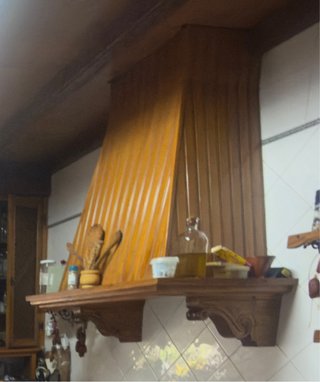Campana extractora de madera