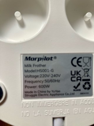 Espumador de leche Morpilot ( A estrenar)COSTE 46€