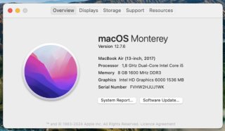 MacBook Air 2017 8gb RAM y 128gb SSD