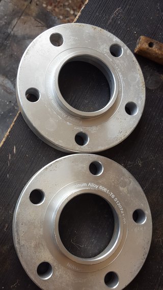 2.-Separadores Ruedas BMW 6061-T6 Aluminio  20mm.