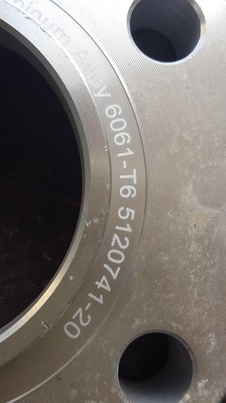 2.-Separadores Ruedas BMW 6061-T6 Aluminio  20mm.