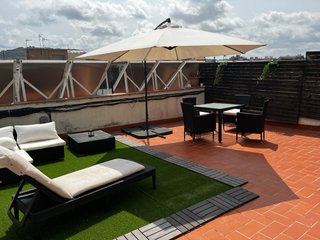 Set exterior: Mesa + sofa + tumbona