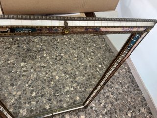 Espejo Vintage Veneciano Nácar y Cristal Biselado
