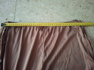 Pantalón pirata lentejuelas marrón y dorado