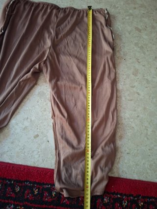 Pantalón pirata lentejuelas marrón y dorado