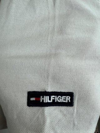 Polo Tommy Hilfiger Talla L Blanco