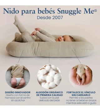 Nido Snuggle Me Organic para bebé