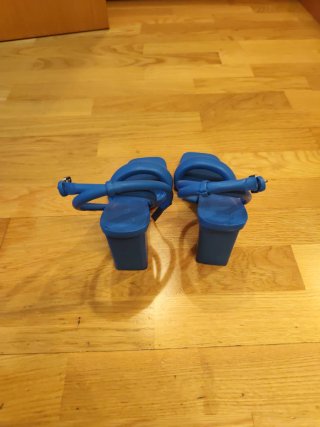 Zapatos de tacón azul talla 37