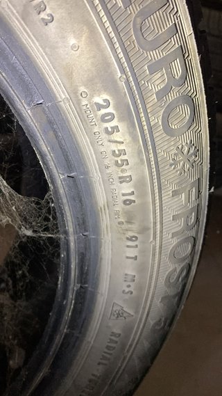 2x neumaticos 205/55 r16 91t invierno