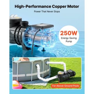 Pompa per piscina fuori terra, 250W, 11.700 L/H fl