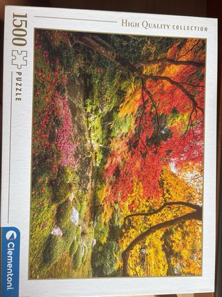 Puzle Clementoni 1500: Jardín japonés otoñal.