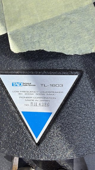 4 Unidades TAD TL-1603 altavoces