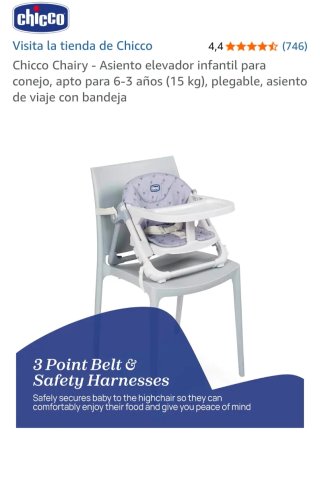 Asiento elevador / trona infantil plegable Chicco