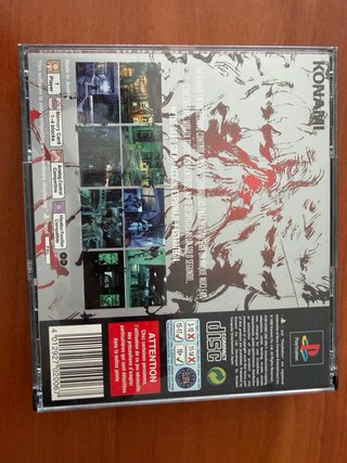 Caja vacia metal gear solid play station