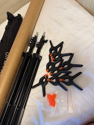 Kit completo de soporte para fondos de fotografía