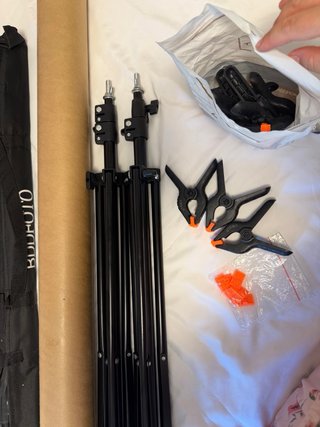 Kit completo de soporte para fondos de fotografía