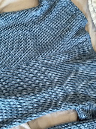 Jersey lana azul Talla S