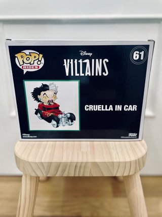 Funko Pop Disney Villains Cruella in Car 61
