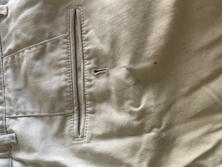 Pantalon blanco Mango Man T.40