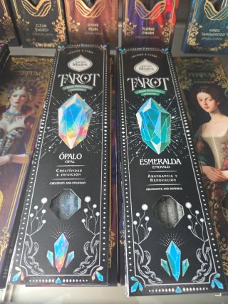 Inciensos tarot con gemas