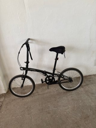 Bicicleta Plegable Btwin Negra