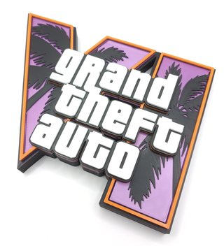 Logo GTA IV 20 CM Grand Theft Auto Videogames PS5