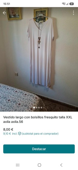 Vestido largo blanco