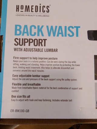 Faja Lumbar HoMedics Ajustable