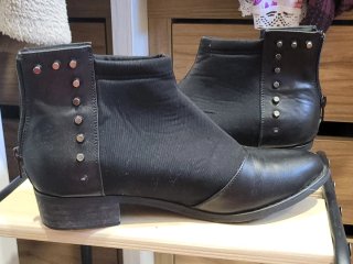 Botines negros bajos