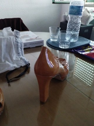 Zapatos tacón marrón T41
