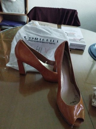 Zapatos tacón marrón T41
