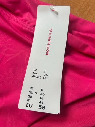 Triumph Costume Rosa Tg 44D /Slip Rosa Tg 44