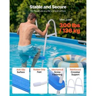 Scaletta per piscina fuori terra, a 3 gradini in a