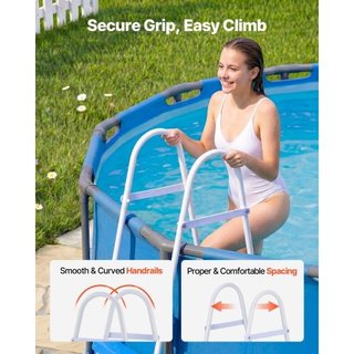 Scaletta per piscina fuori terra, a 3 gradini in a