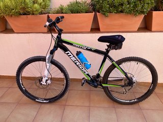 MTB merida , frenos de disco , suspension delante