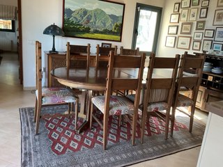 Mesa comedor extensible madera maciza 8 sillas