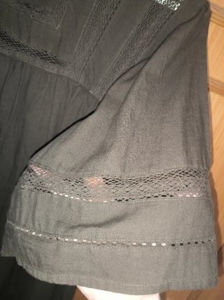 Vestido estilo boho, verde militar oscuro