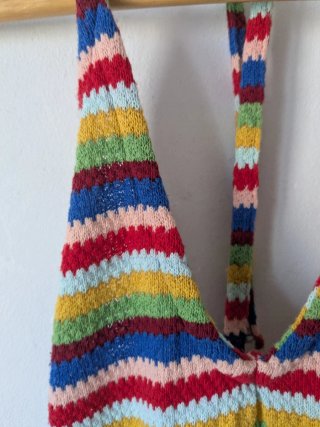 Brownie vestido halter multicolor rayas T.XS/S