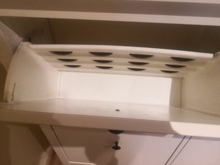 Zapatero con 4 compartimentos,blanco de Ikea.