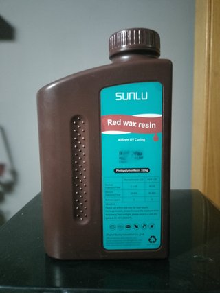 Resina 3D Sunlu Red Wax 1,7L