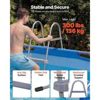 Scaletta per piscina fuori terra, a 4 gradini in a