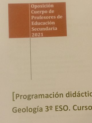 Material oposición Secundaria biología y geología