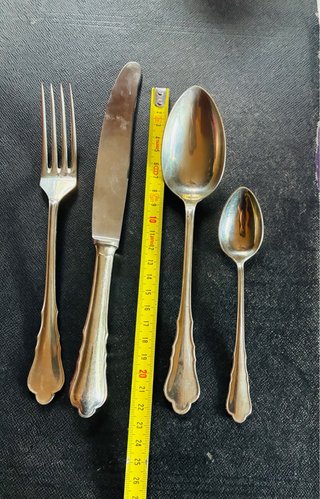 Estuche con 24 cubiertos Vintage, alpaca BERNDORF