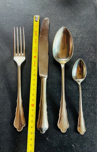 Estuche con 24 cubiertos Vintage, alpaca BERNDORF