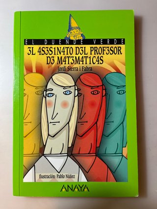Libro El asesinato del profesor de matemáticas