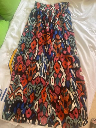Falda larga estampada talla S