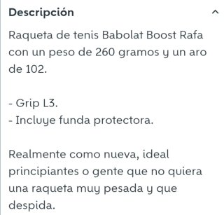 Raqueta Babolat Boost Rafa Nadal