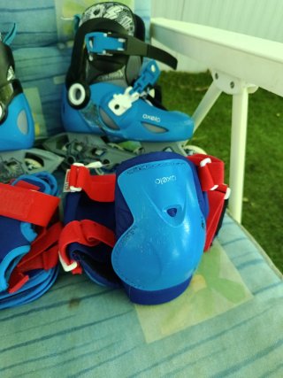 Patines Oxelo niño Talla 28-30 + Protecciones