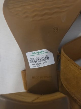 Sandalias tacón y plataforma piel Alpe