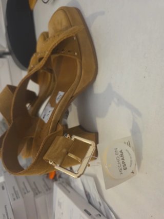Sandalias tacón y plataforma piel Alpe